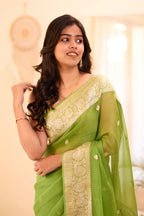 Soft Lilan Slab Saree with Rich Jacquard Weaving & Exclusive Border Blouse – Elegant Comfort for Boutique Displays & Festive Gifting