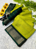 Heavy Mysore Silk Saree with All-Over Weaving & Two-Tone Padding Border – Regal Elegance for Boutique Displays & Festive Bulk Orders
