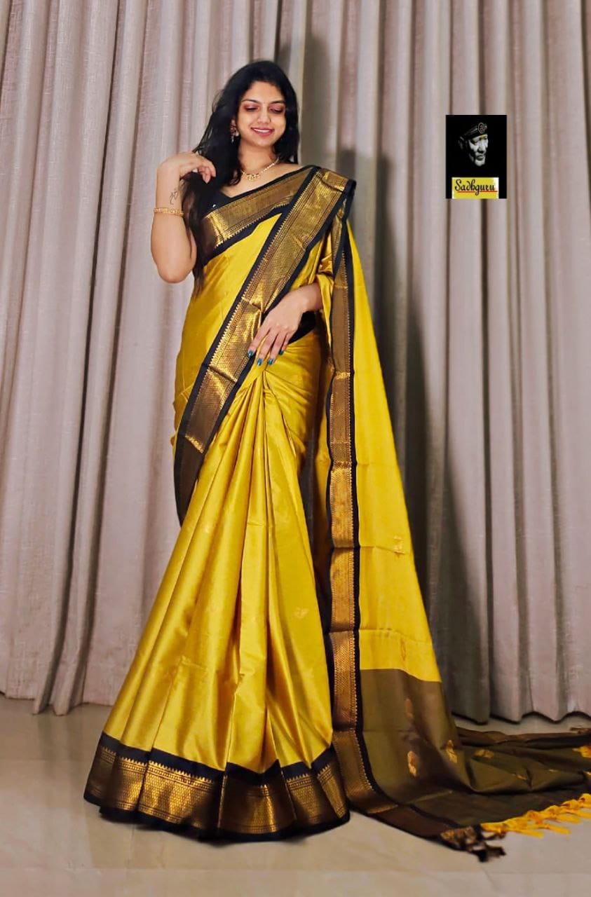 Pure Aura Mercerised Cotton Silk Saree with Handloom & Jacquard Zari Border – Elegant Comfort for Boutique Displays & Festive Bulk Orders