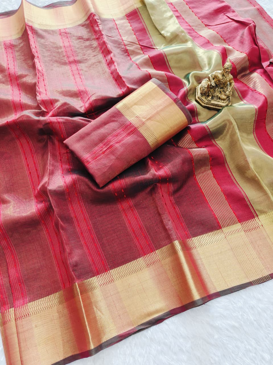 Heavy Maheshwari Silk Saree with Katha Work, Jacquard Border & Rich Pallu – Festive Elegance for Boutique Displays & Bulk Orders
