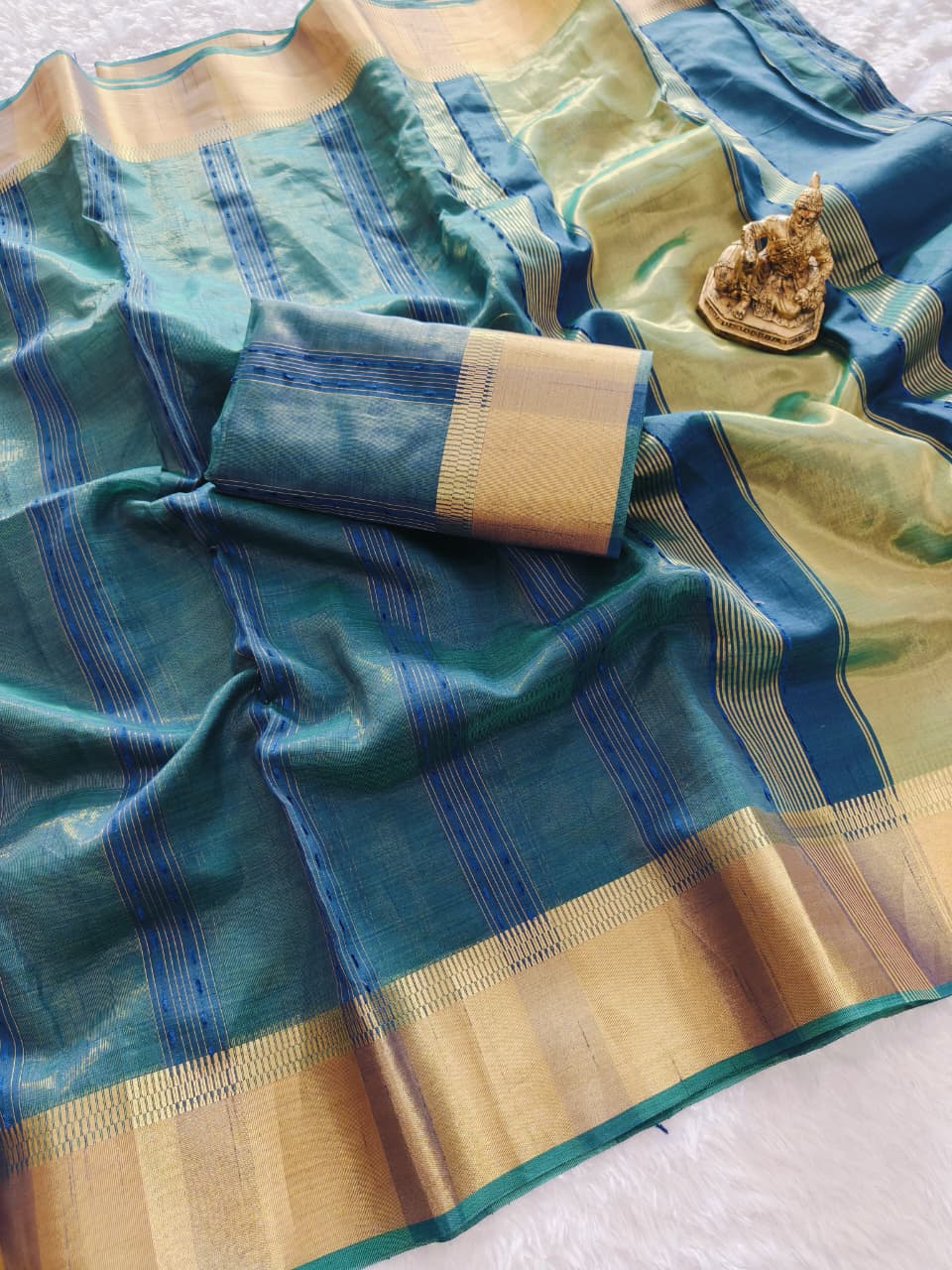Heavy Maheshwari Silk Saree with Katha Work, Jacquard Border & Rich Pallu – Festive Elegance for Boutique Displays & Bulk Orders