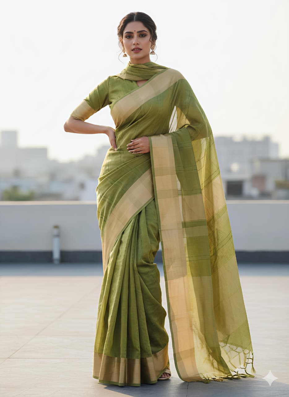 Heavy Maheshwari Silk Saree with Katha Work, Jacquard Border & Rich Pallu – Festive Elegance for Boutique Displays & Bulk Orders