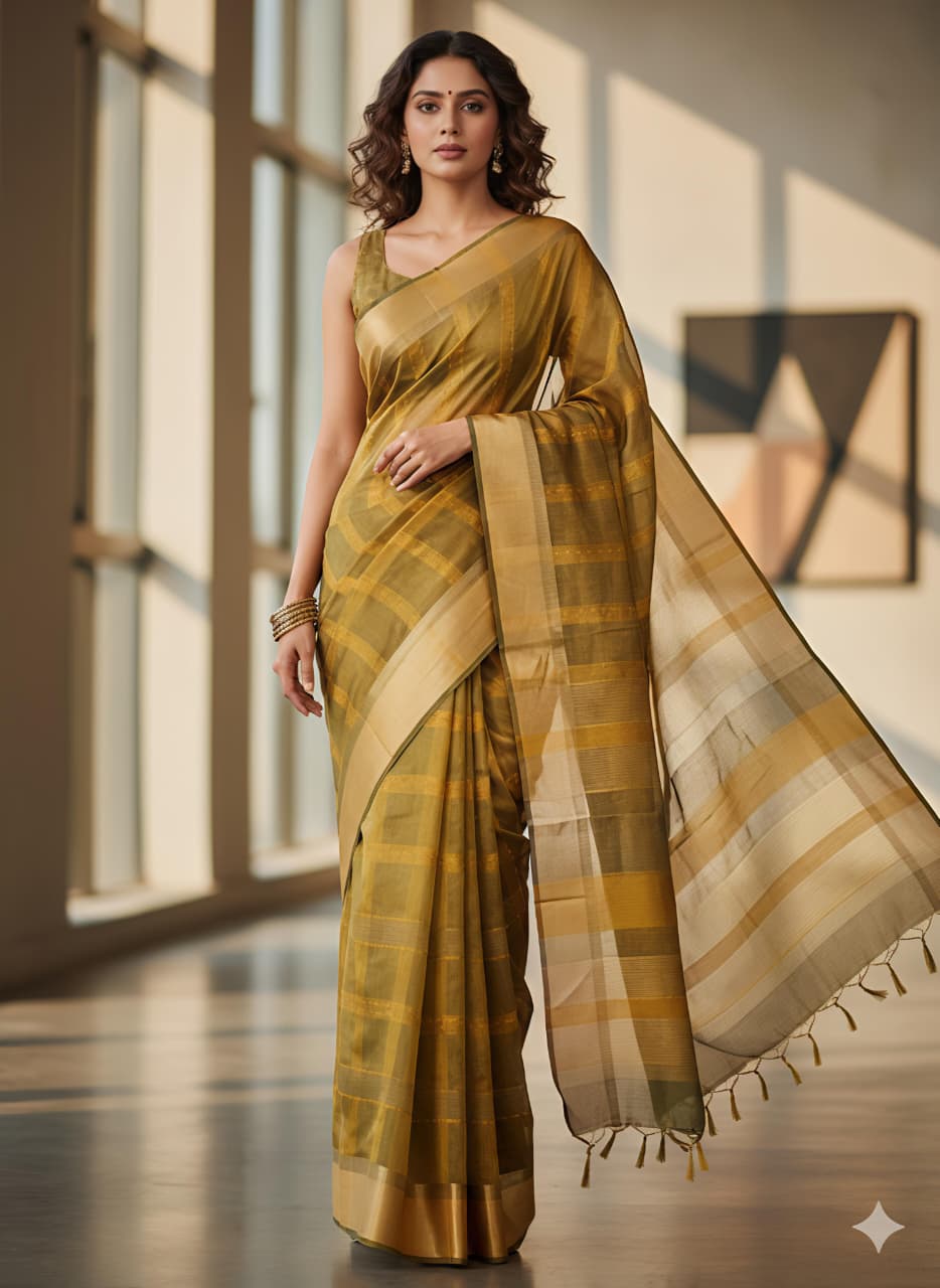 Heavy Maheshwari Silk Saree with Katha Work, Jacquard Border & Rich Pallu – Festive Elegance for Boutique Displays & Bulk Orders