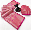 Bridal Kanchipuram Silk Saree – Royal Zari Weave with Floral & Paisley Motifs