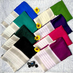 Heavy Mysore Silk Saree with Allover Weaving & Two-Tone Padding Border