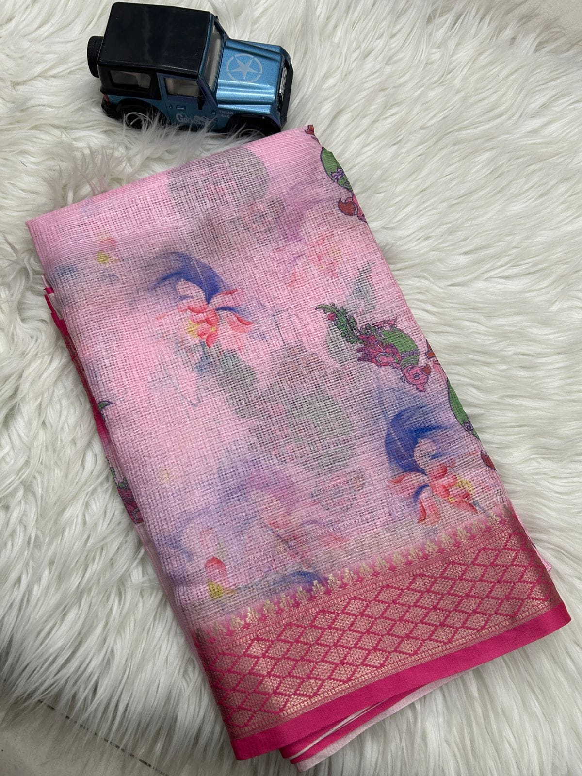 Kota Doriya Saree with Digital Print Work & Running Blouse – Elegant New Collection