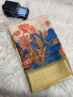 Kota Doriya Saree with Digital Print Work & Running Blouse – Elegant New Collection