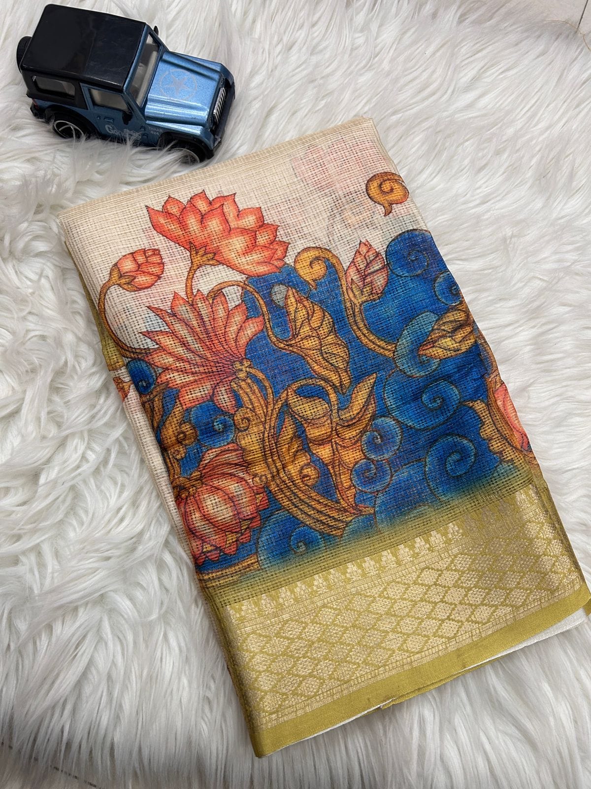 Kota Doriya Saree with Digital Print Work & Running Blouse – Elegant New Collection