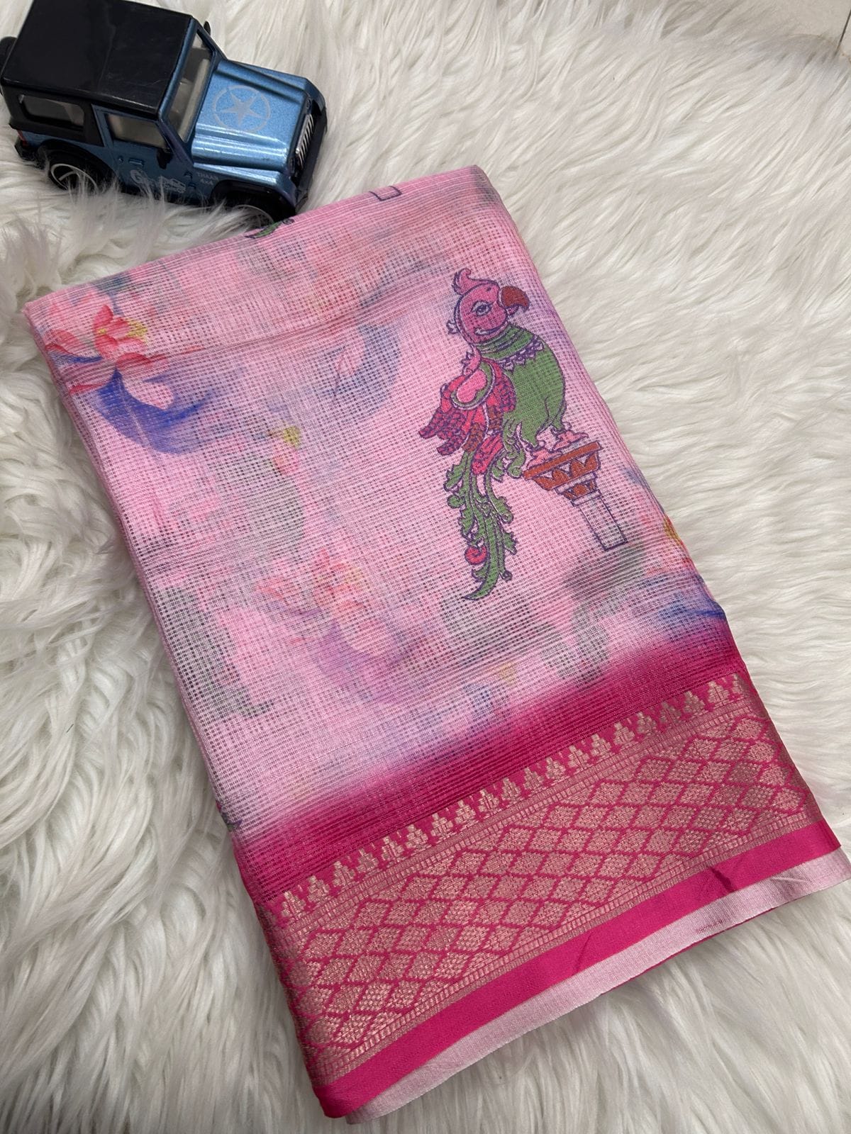 Kota Doriya Saree with Digital Print Work & Running Blouse – Elegant New Collection