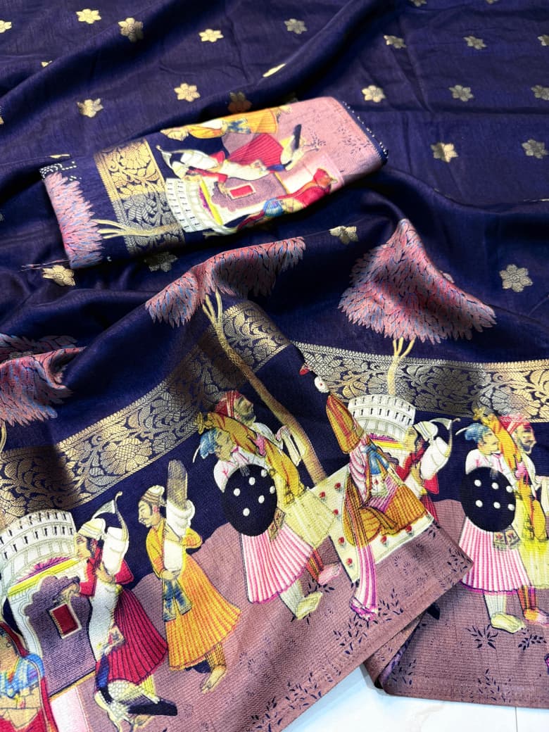 Premium Dola Self Jacquard Silk Saree with Jari Work & Butti Blouse – Super Hit Collection