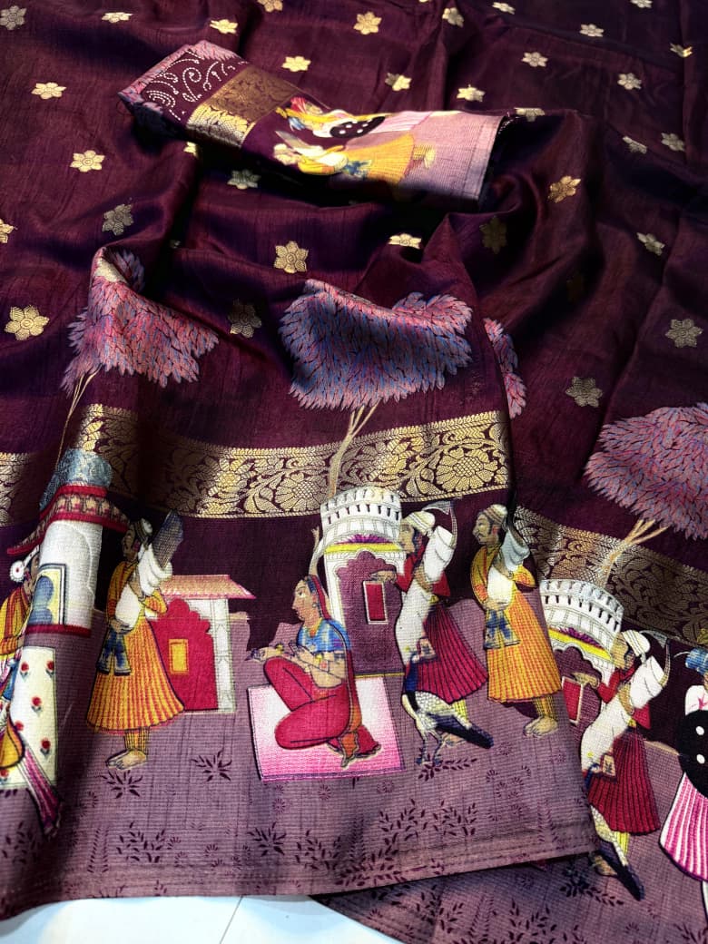 Premium Dola Self Jacquard Silk Saree with Jari Work & Butti Blouse – Super Hit Collection