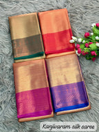 Bridal Pattu Kanjivaram Silk Saree with Grand Rich Pallu & Designer Brocade Blouse – Premium Wedding Collection