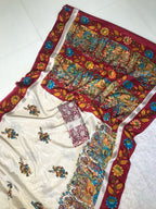 Soft Mul Mul Cotton Saree with Kalamkari Digital Print, Zari Lines & Stylish Pallu – Premium Collection