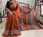 Exclusive Ajrakh Print Soft Modal Silk Saree with Rich Pallu & Contrast Blouse – Premium Arrival