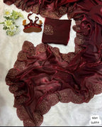 Jimmi Choo Fabric Saree with Running Blouse – Soft & Elegant New Collection