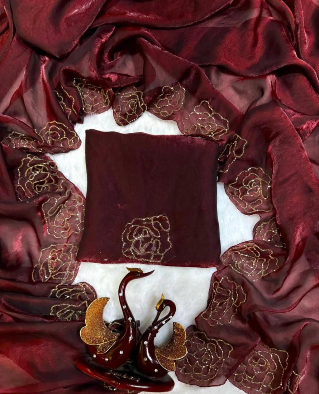 Jimmi Choo Fabric Saree with Running Blouse – Soft & Elegant New Collection