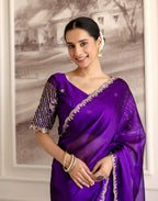 Graceful Rangoli Fabric Saree with a neat finish and comfortable drape
