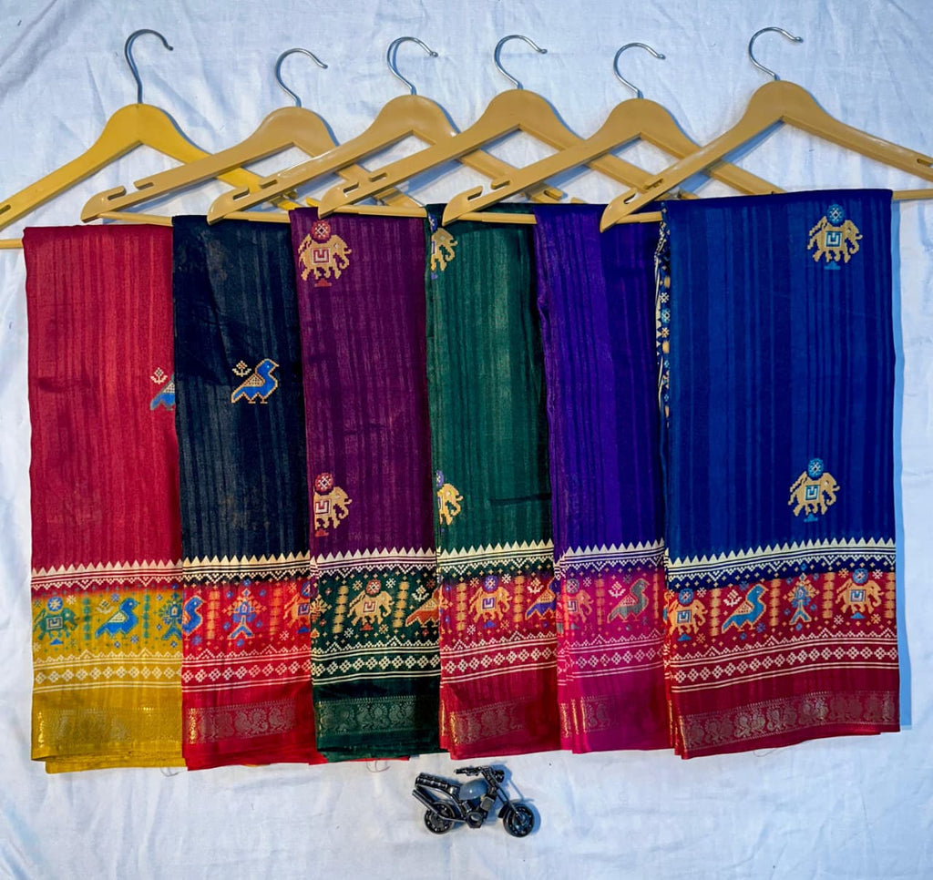 Super Hit Dola Silk Premium Saree with Jacquard Border – Festive & Wedding Wear