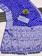 Soft Mysore Silk Saree with Rich Zari Pallu & Embroidery Blouse – Regal Elegance for Festive & Boutique Appeal