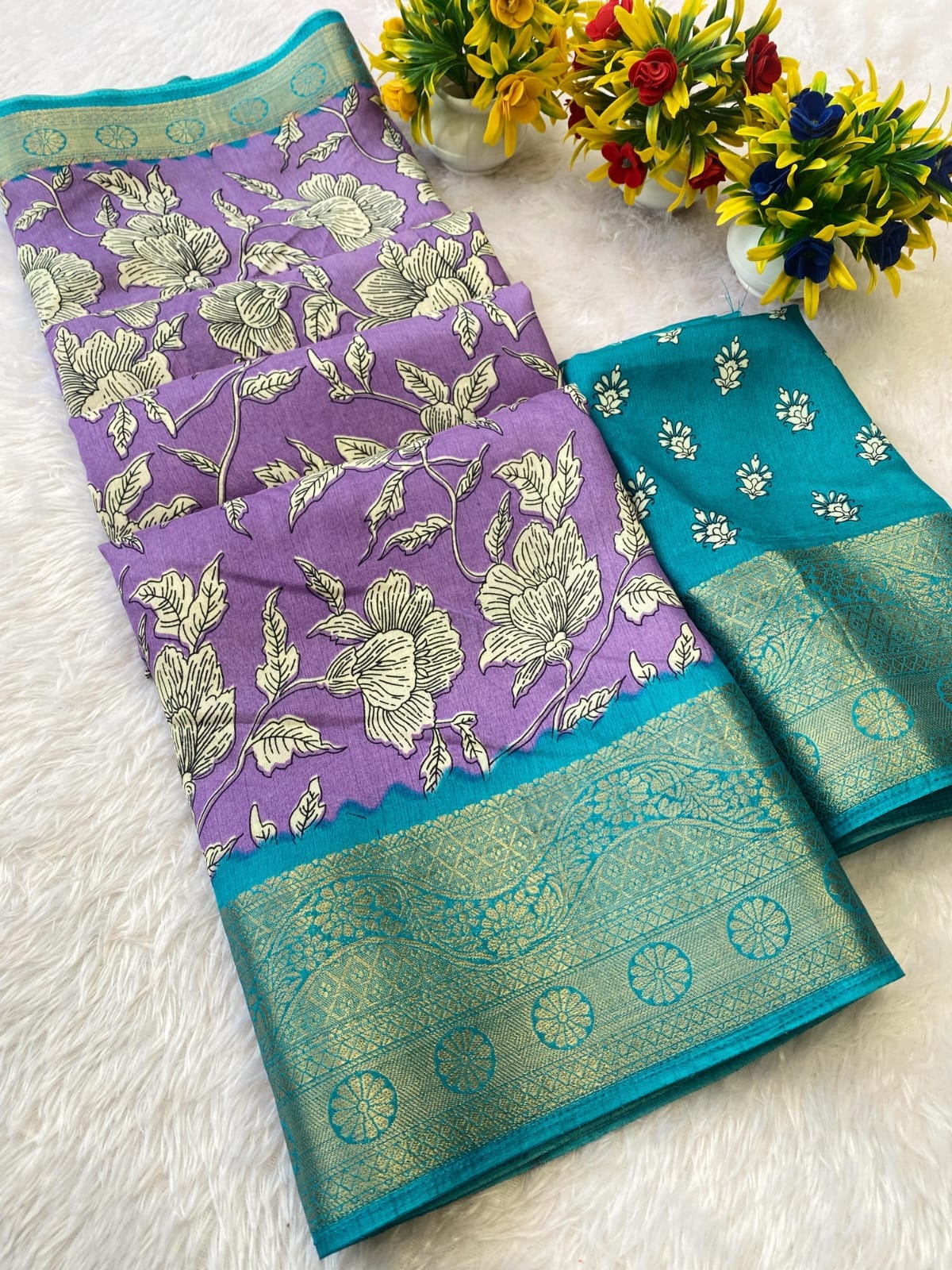 Pure Dola Silk Saree with Designer Printed Pallu & Jacquard Border – Luxe Statement for Boutique Displays & Festive Bulk Orders