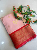 Dola Silk Saree with All-Over Foil Work & Printed Blouse – Shimmering Elegance for Boutique Bulk Orders