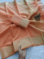 Tani Bani Silk Saree with Gold Jacquard Border & Rich Sequin Pallu – Festive Glamour for Boutique Bulk Orders