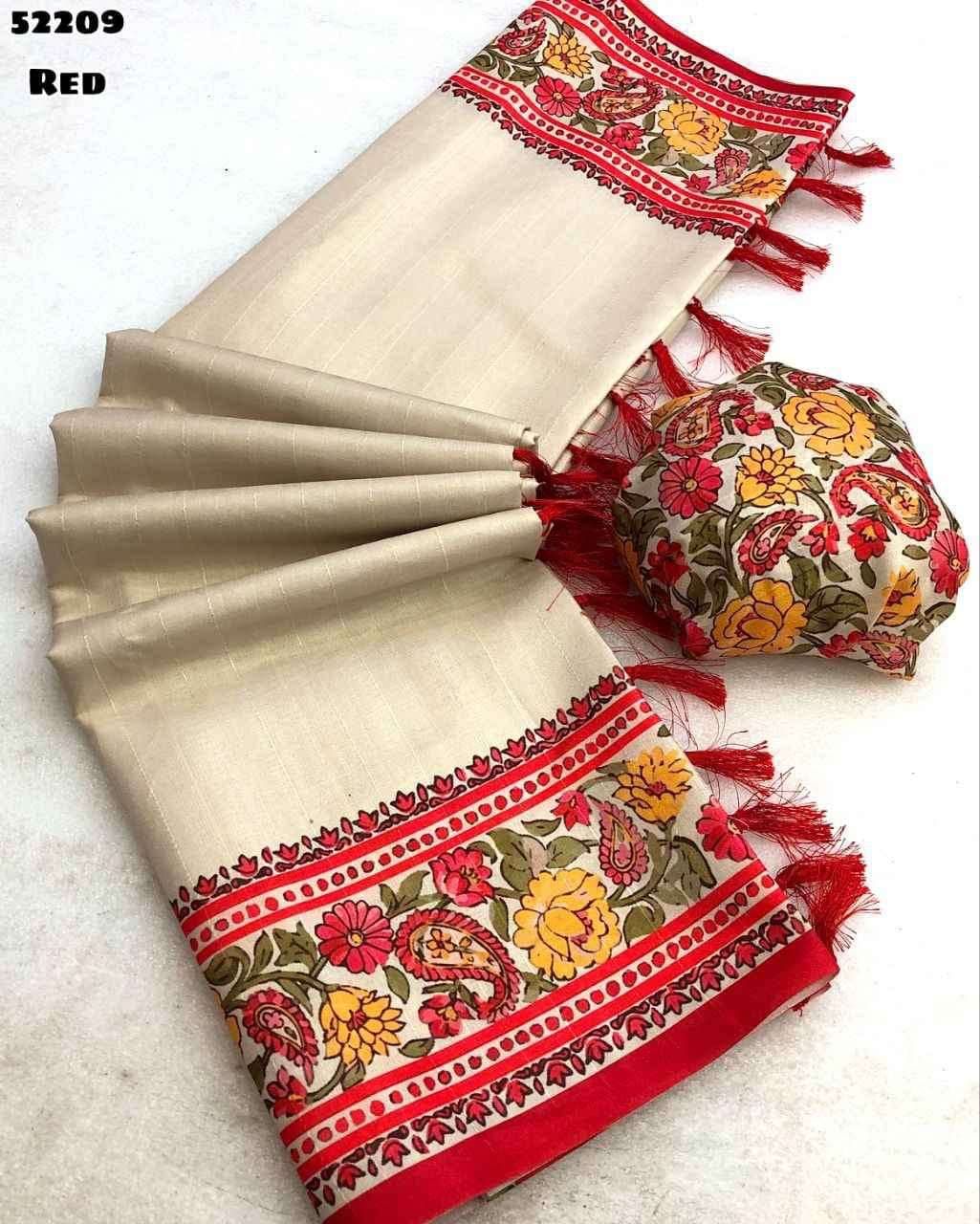 Handloom Tussar Silk Saree with Peacock Digital Print & Temple Border – Artistic Grandeur for Boutique Bulk Orders & Festive Gifting