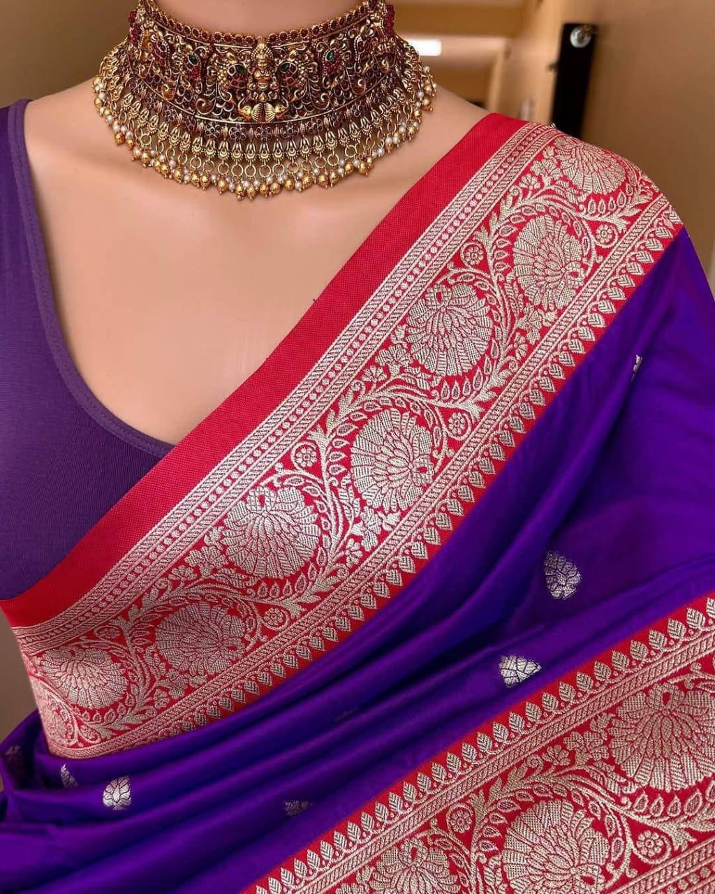 Pure Banarasi Silk Saree with Rich Mina Work & Butti Design – Regal Grandeur for Boutique Displays & Wedding Season Gifting