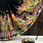 Pure Handloom Tussar Silk Saree with Kalamkari Digital Print & Tussle Pallu – Artistic Luxury for Boutique Displays & Festive Bulk Orders