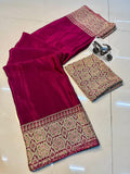 Semi Gajji Silk Saree with Heavy Finish & Optional Latkan – Rich Ethnic Elegance for Boutique Displays & Bulk Orders
