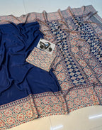 Semi Gajji Silk Saree with Heavy Finish & Optional Latkan – Rich Ethnic Elegance for Boutique Displays & Bulk Orders