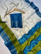 Heavy Mysore Silk Saree with All-Over Weaving & Two-Tone Padding Border + Coordinated Blouse – Regal Elegance for Boutique Displays & Festivals