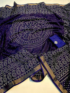 Super Hit Dola Silk Crush Premium Saree with Jacquard Border & Running Blouse – Boutique Favorite & Festive Gifting