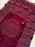 Super Hit Dola Silk Crush Premium Saree with Jacquard Border & Running Blouse – Boutique Favorite & Festive Gifting