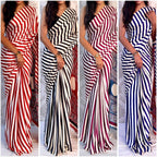 Stripe Elegance Crepe/Georgette Saree with Stylish Striped Print & Matching Blouse – Modern Party & Office Wear
