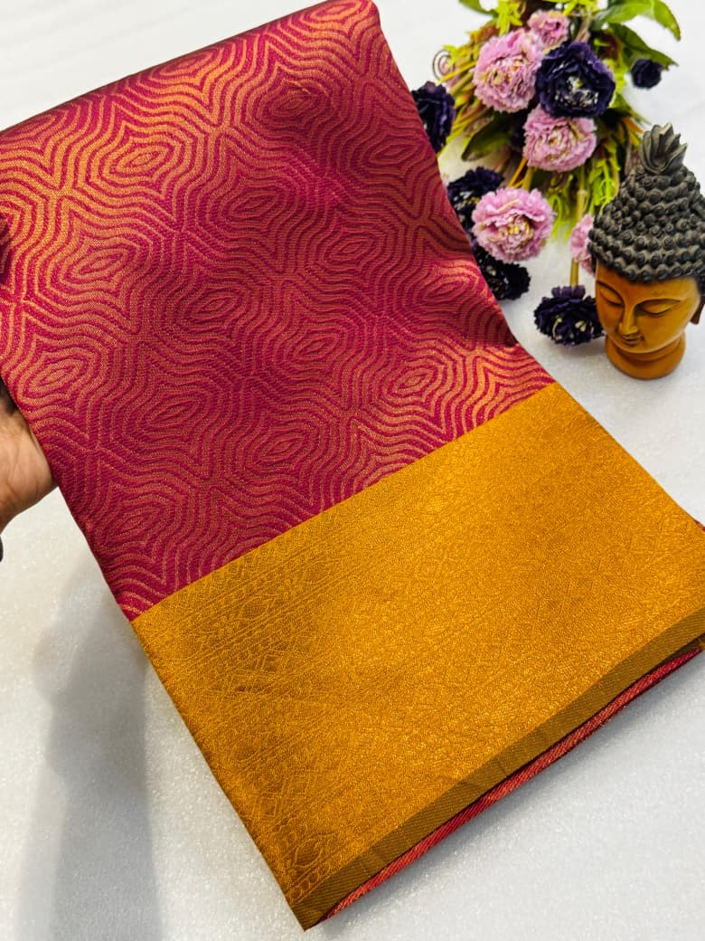 Kanjeevaram / Elampillai Pattu Silk Saree with Matching Blouse – Premium Boutique Wear & Festive Gifting