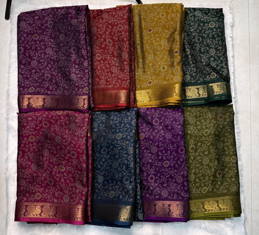 Soft Black Dola Silk Saree with Pen Kalamkari Design & Zari Hamsa Borders – Premium Boutique Wear