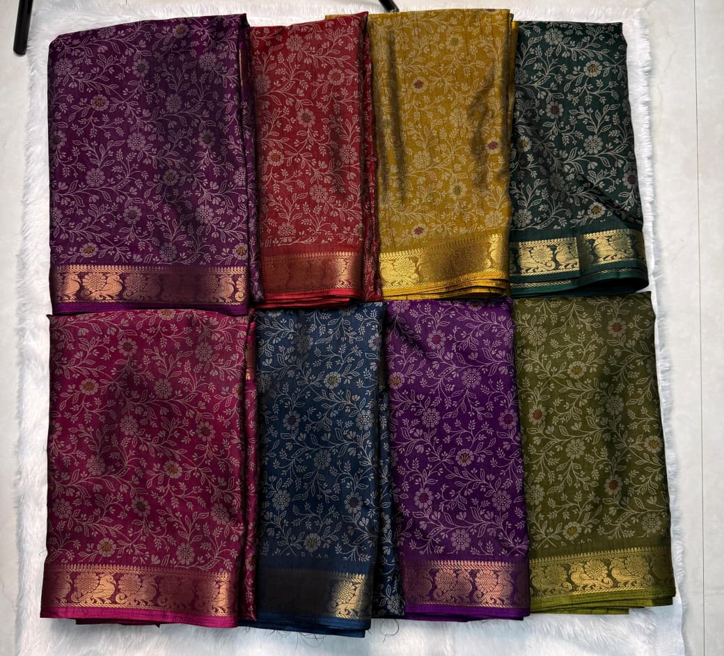 Soft Black Dola Silk Saree with Pen Kalamkari Design & Zari Hamsa Borders – Premium Boutique Wear