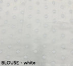 Soft Silk Saree – Woven Rose Design & Silver Zari Pallu.