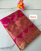 Banarasi Soft Silk Saree – Elegant Weaving Work.