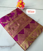 Banarasi Soft Silk Saree – Elegant Weaving Work.