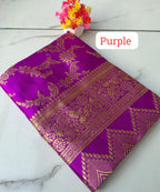 Banarasi Soft Silk Saree – Elegant Weaving Work.