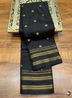 Soft Silk Narayan Border Saree – Rich Contrast Pallu.