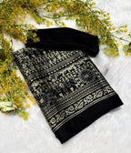 Pure Crepe Gajji Silk Saree.