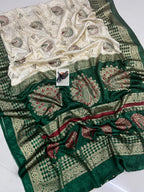 Premium Crepe Silk Saree – Jacquard Jari Lining & Multi Foil Work Pallu