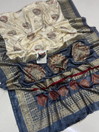 Premium Crepe Silk Saree – Jacquard Jari Lining & Multi Foil Work Pallu