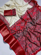 Super Hit Dola Silk Premium Saree – Pure Fabric with Original Jacquard Border & Running Blouse