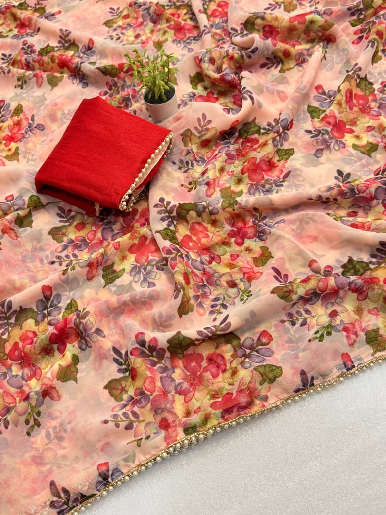 Chiffon Digital Print Saree – Soft, Weightless & Premium Quality