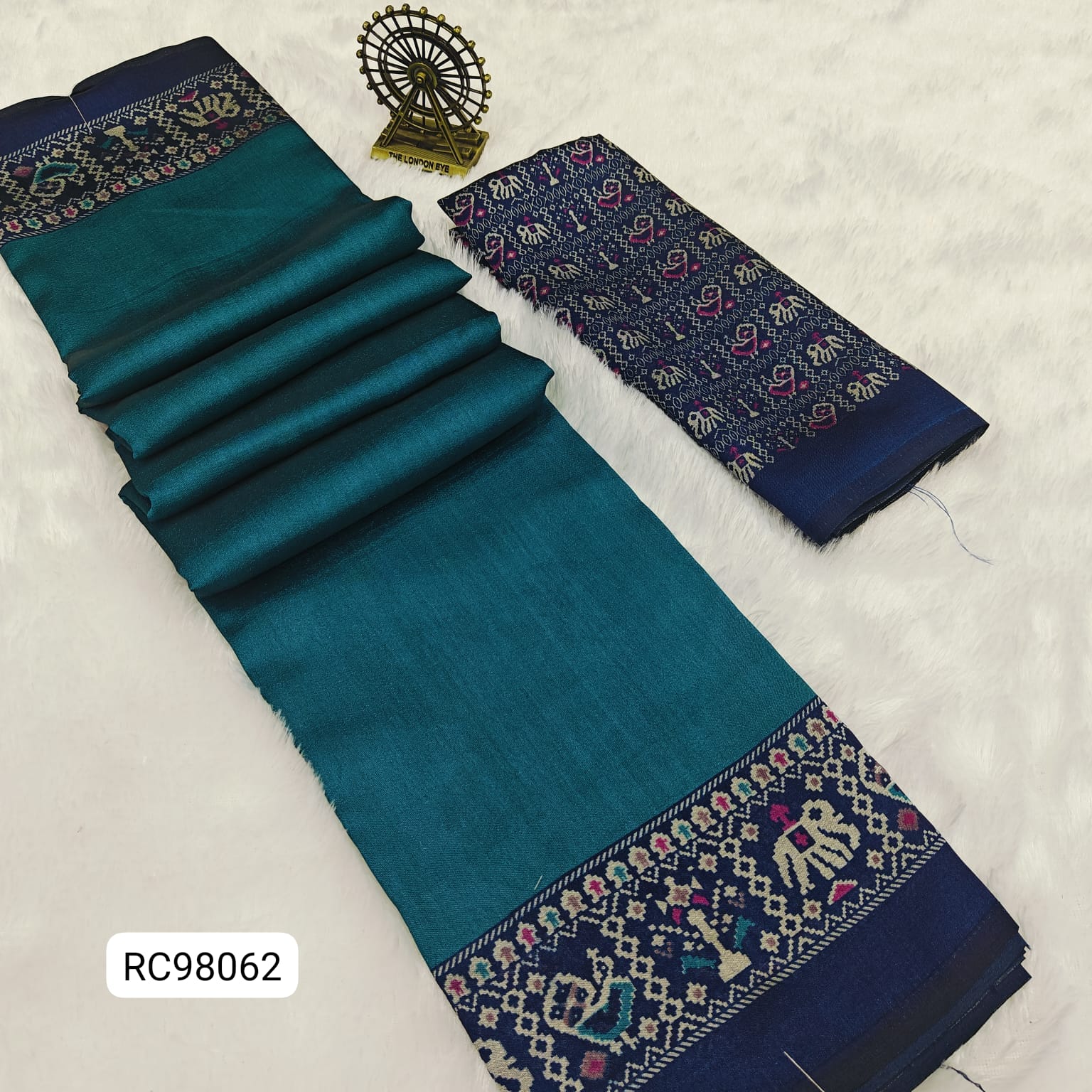 Soft & Shiny Australian Silk Saree – Patola Design.