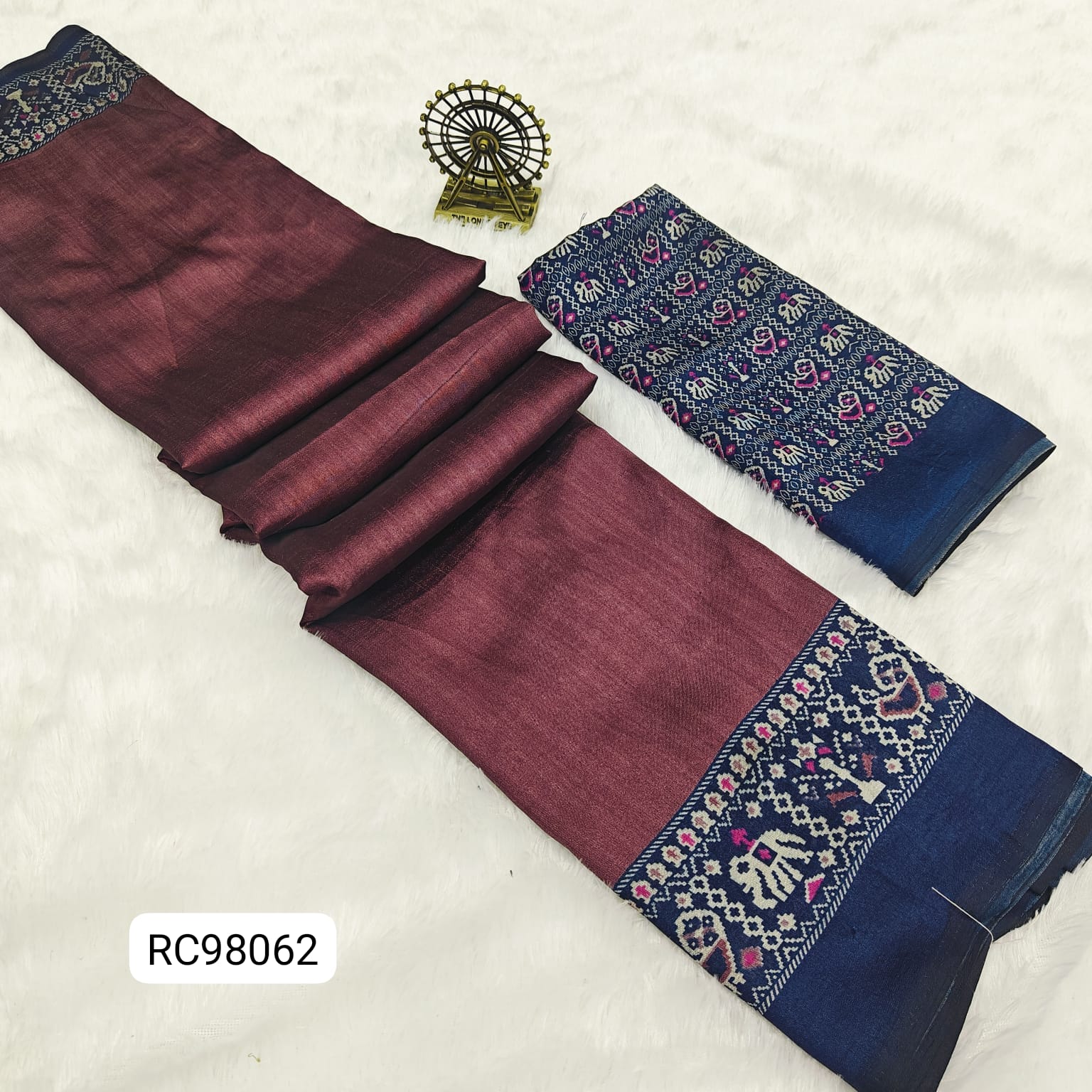 Soft & Shiny Australian Silk Saree – Patola Design.